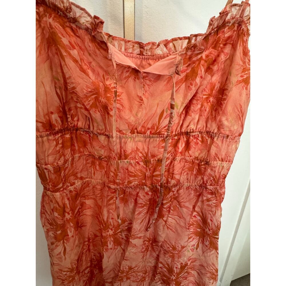 Lucy Paris | Floral Print Smocked Midi Dress - Picture 5 of 11